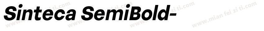 Sinteca SemiBold字体转换